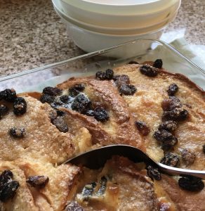 Gluten free Bread and butter pudding