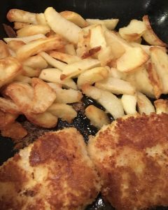 Gluten free breaded fish and chips