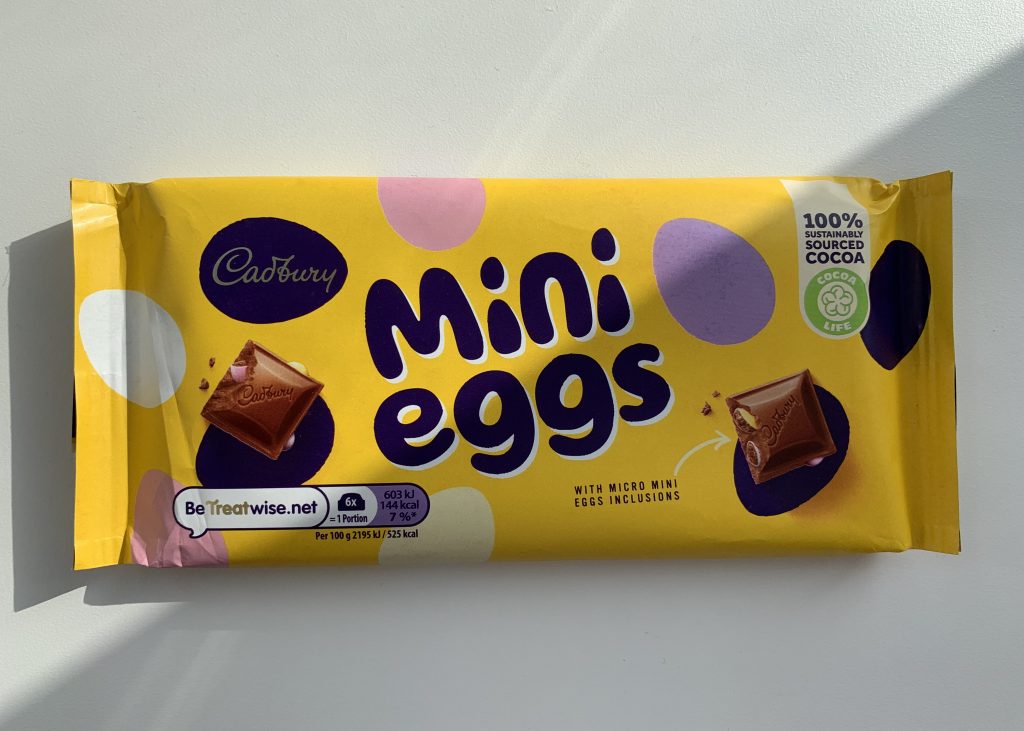 Cadburys mini egg chocolate bar