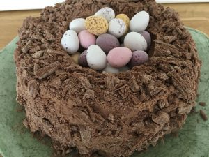 Gluten free chocolate marble Easter cake