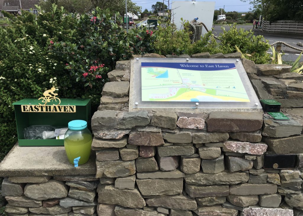 Orange juice for walkers and cyclists Easthaven