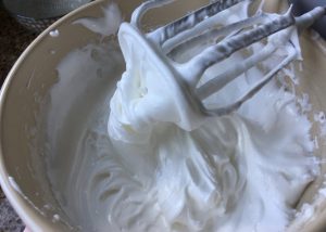 Whipped meringue