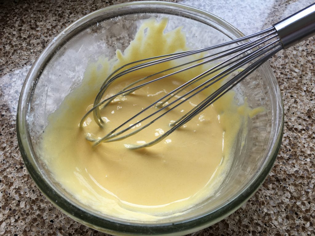 Preparation for pastry cream - to be used in gluten free Russian sandwich