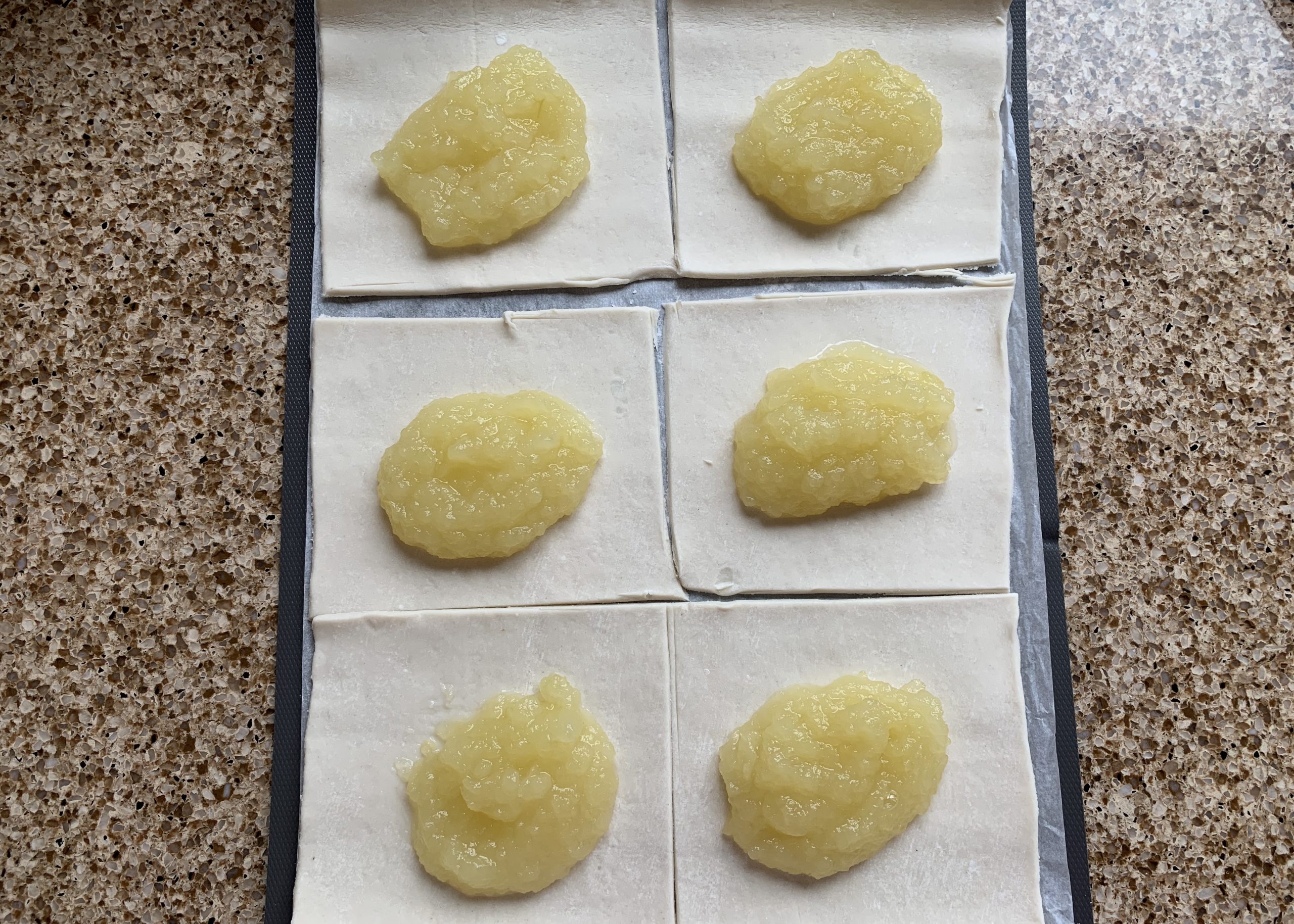 Process of making gluten free apple turnovers