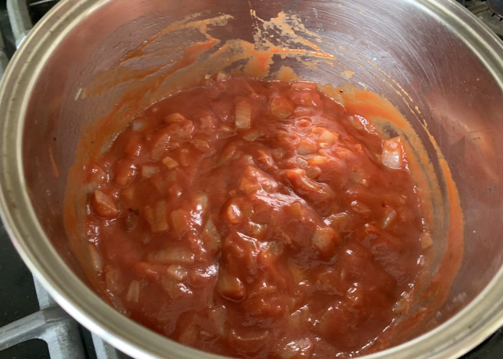 Tomato sauce for gluten free pizza