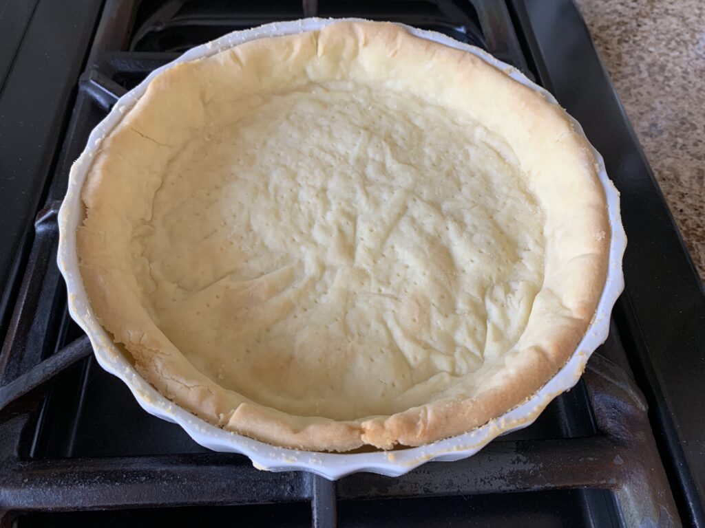 Baked gluten free pastry base