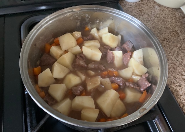 Meat and potato pie filling