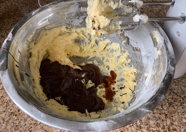 Buttercream with melted chocolate added