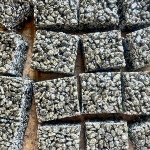 Gluten free liquorice crispy squares