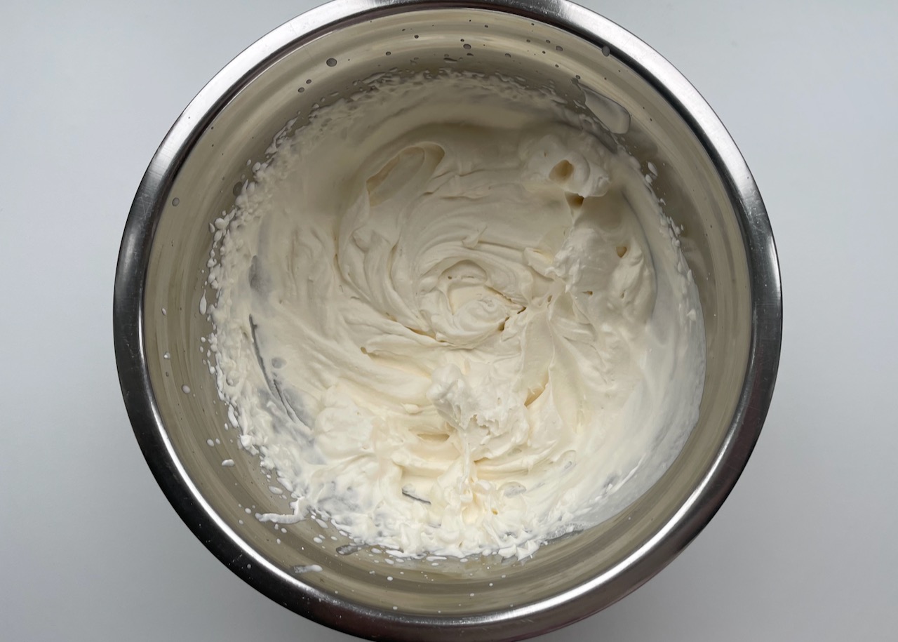 Freshly whipped cream