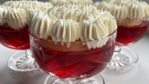 Gluten free raspberry Royale dessert